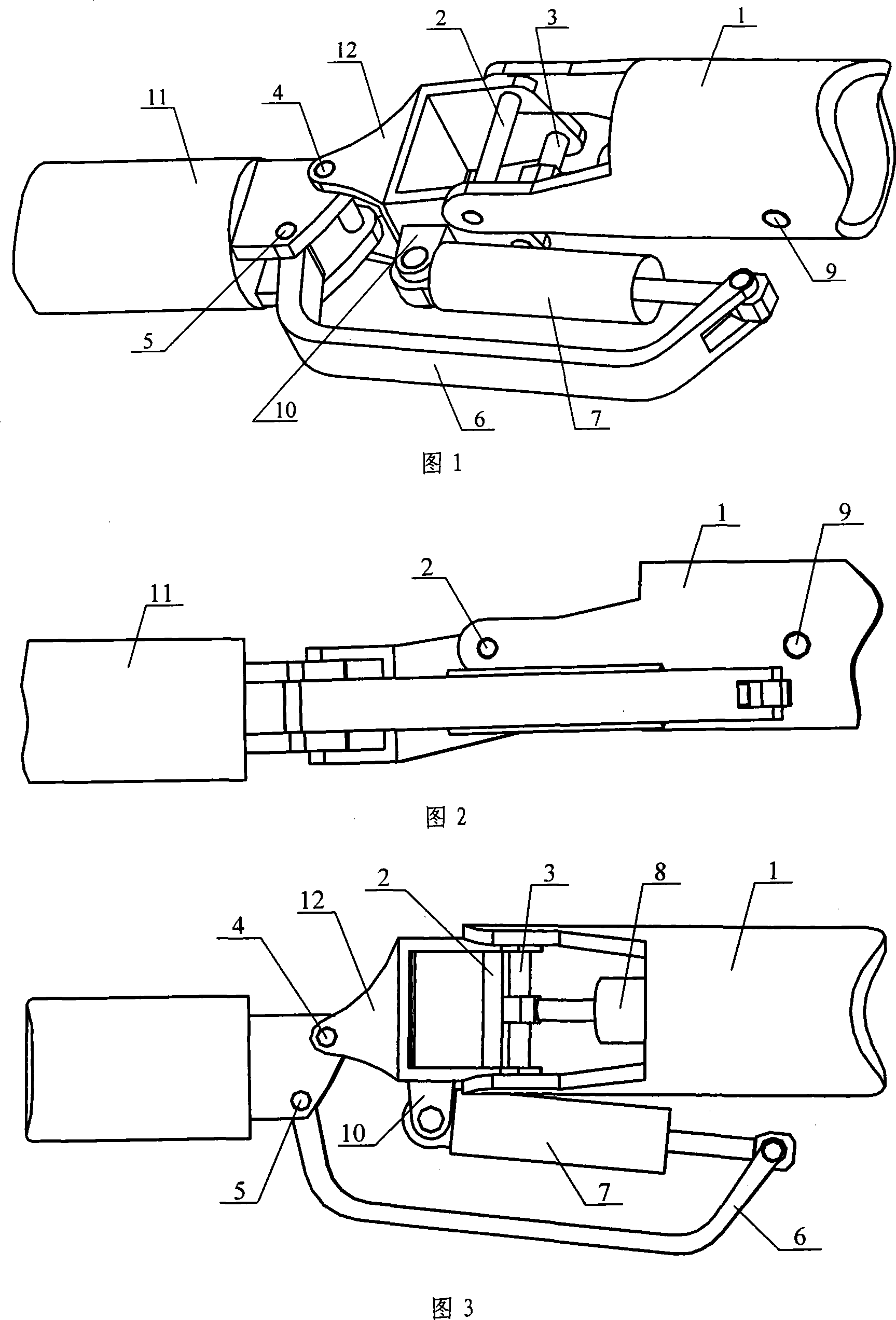 Submarine manipulator wrist joint structure with three degrees of freedom