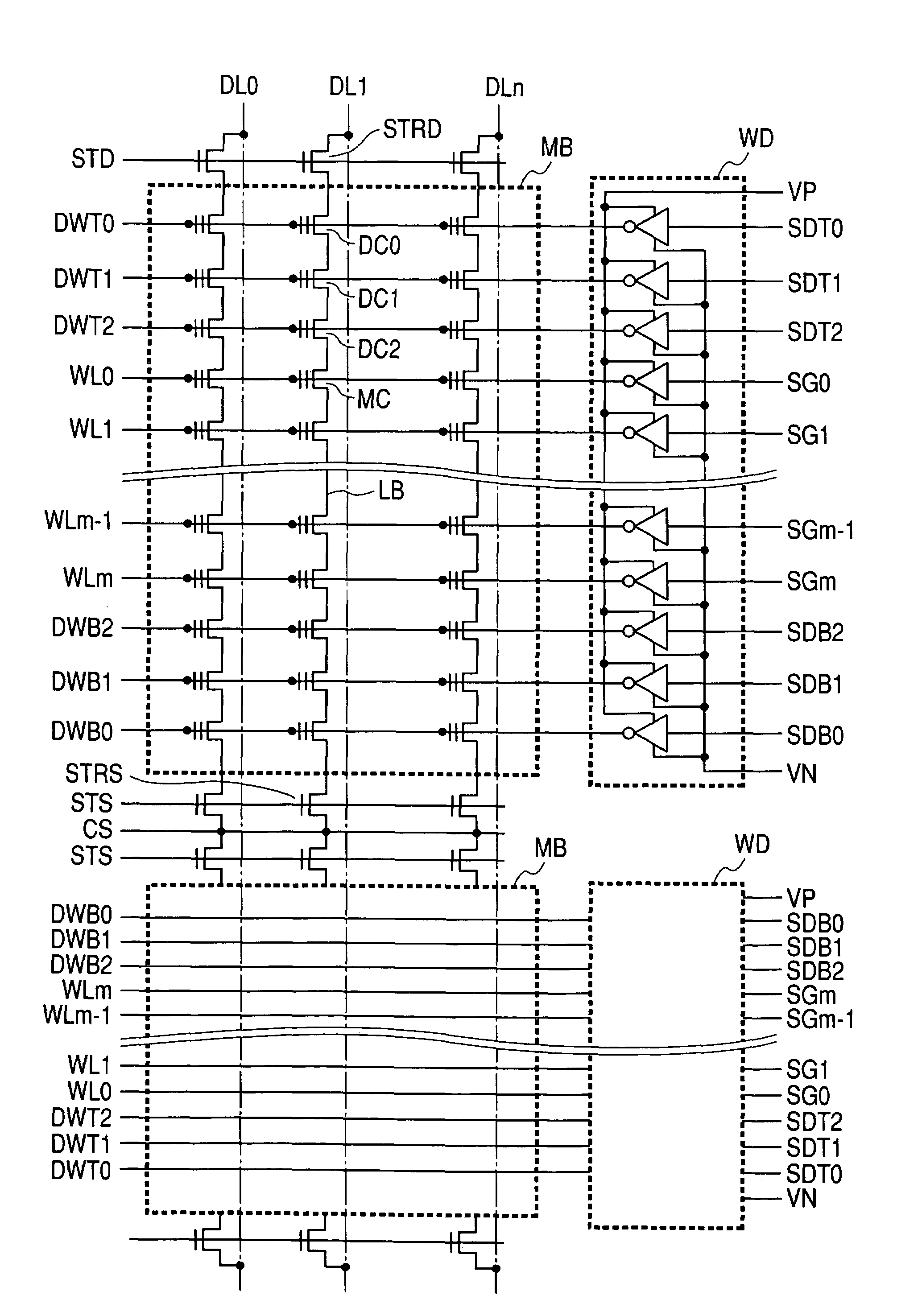 Semiconductor memory device comprising controllable threshould voltage dummy memory cells