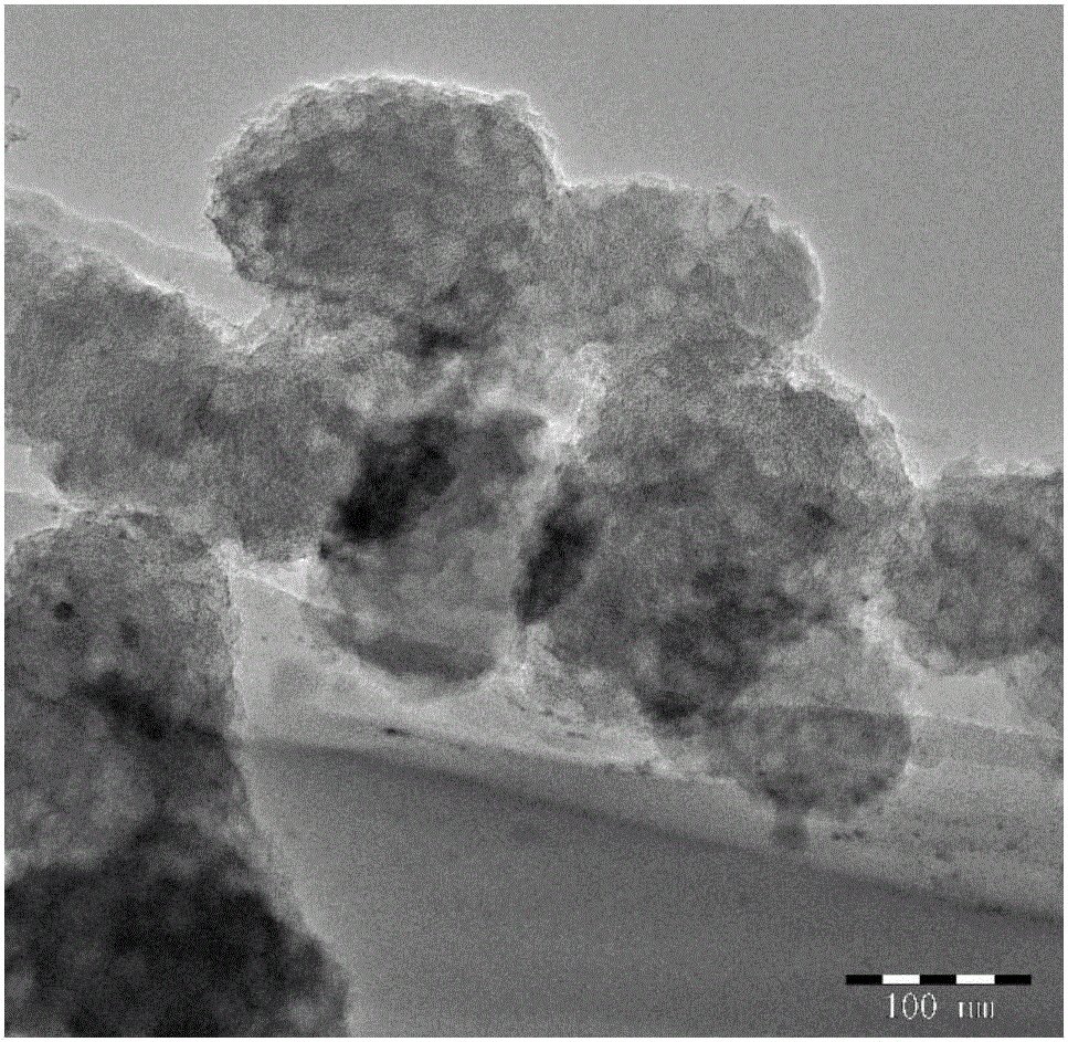 Preparation method of silica-modified multi-spherical-cavity carbon material and application of carbon material to fuel cell membrane electrode