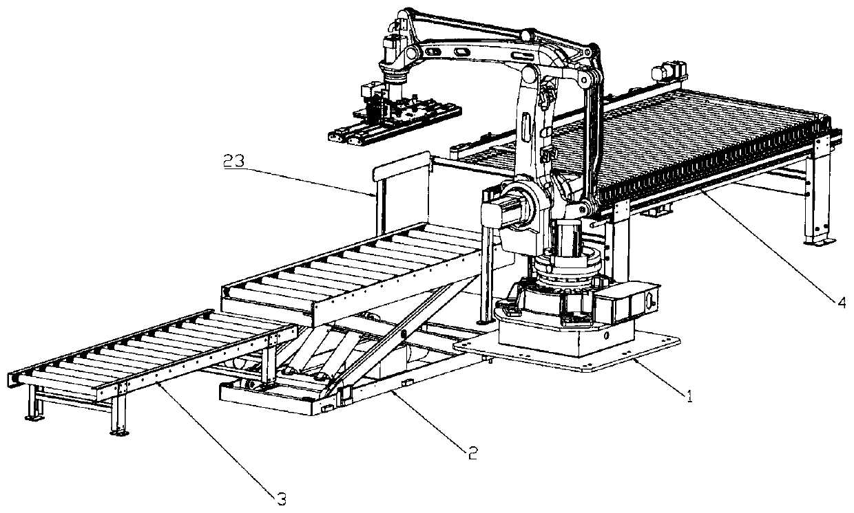 Loading device for separating panels and method