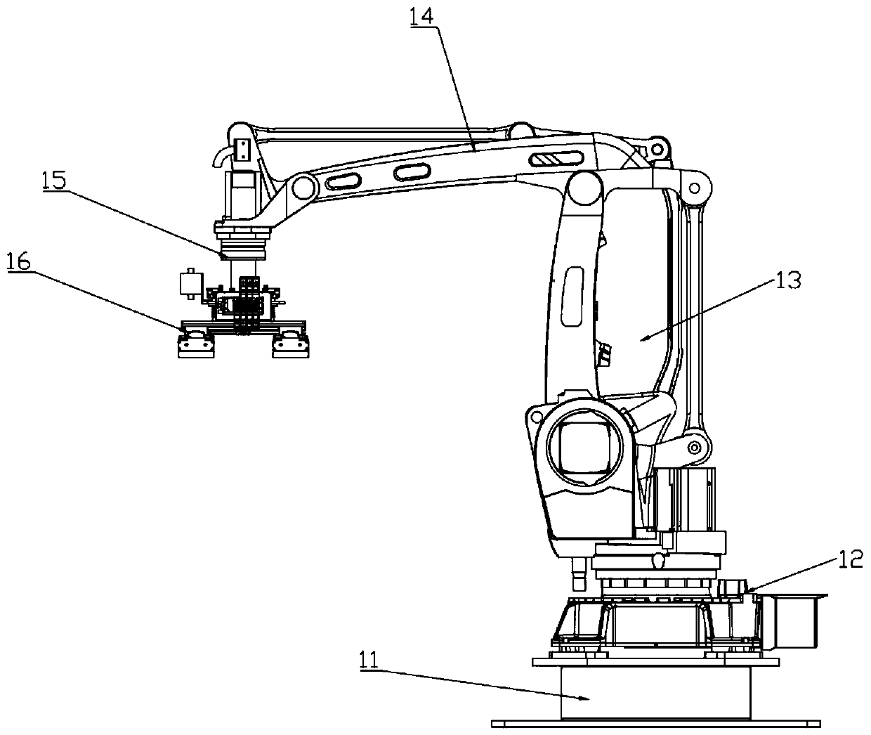 Loading device for separating panels and method