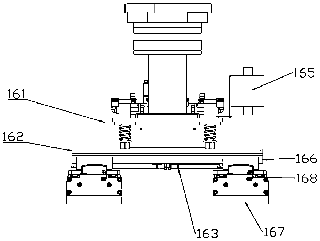 Loading device for separating panels and method