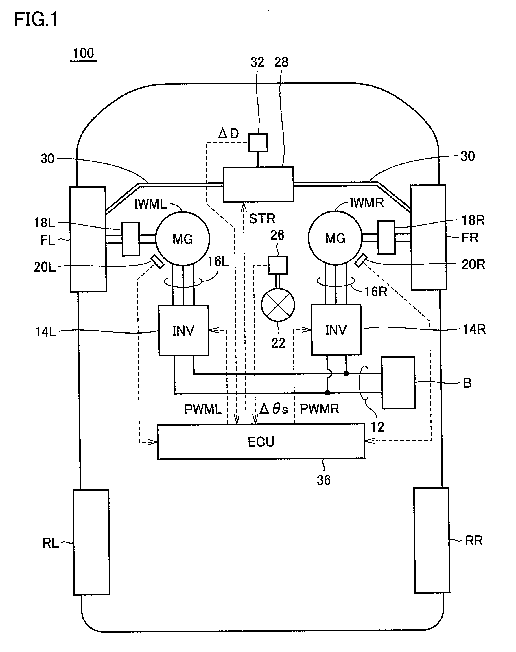 Steering control device and electrically powered vehicle