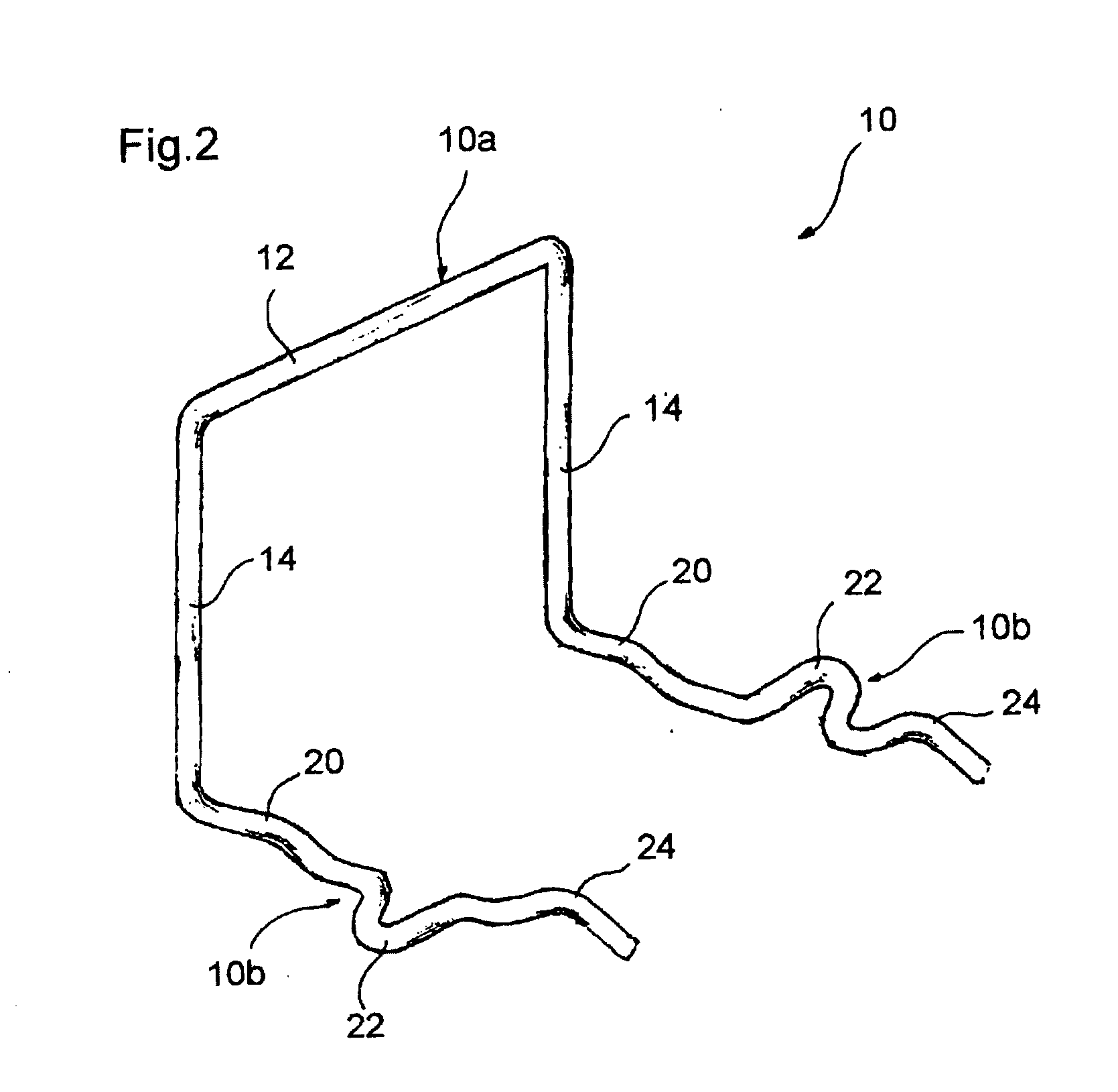 A separator element for a mesh cable duct and a mesh cable duct comprising such element