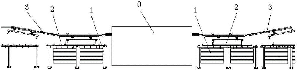 Compartment drying production line and conveying system thereof