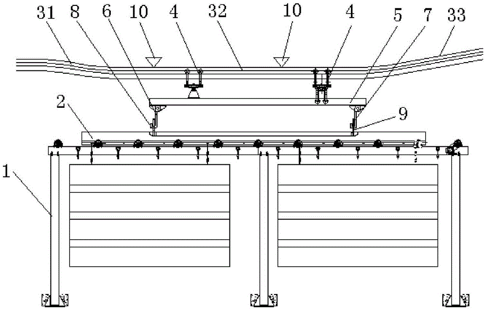 Compartment drying production line and conveying system thereof