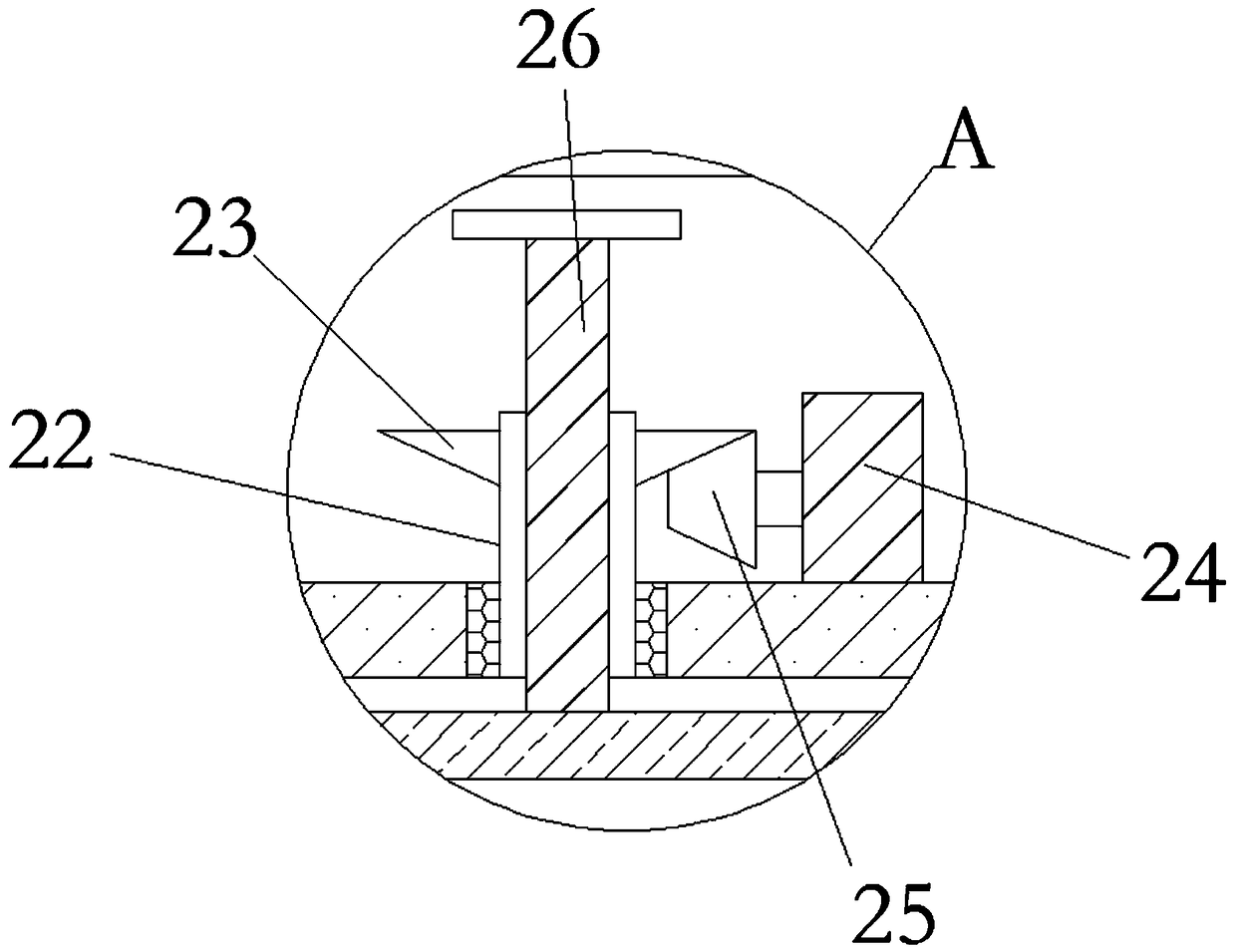 Polyester fabric dyeing and finishing device