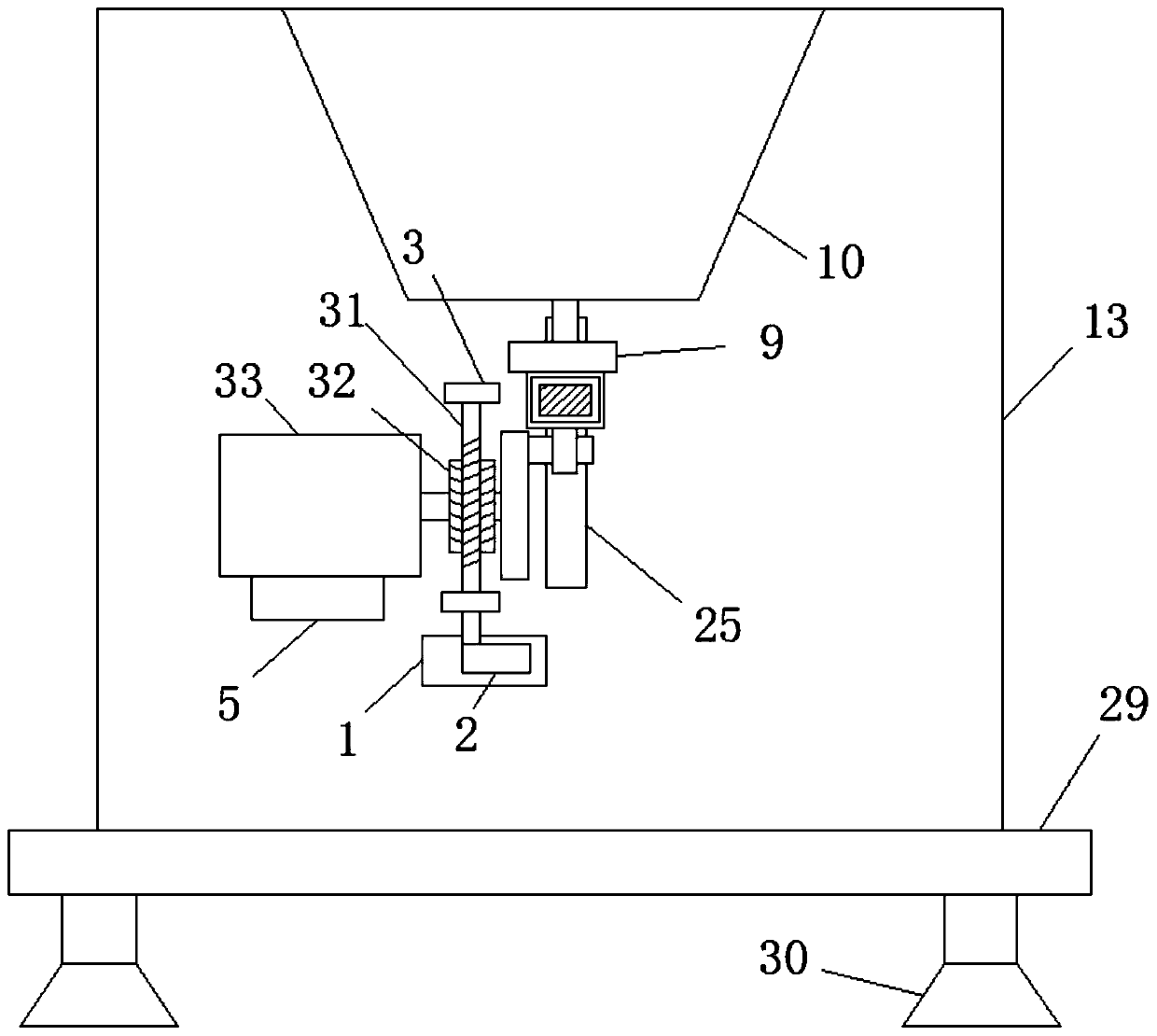 A cost-saving edible fungus direction sorting device