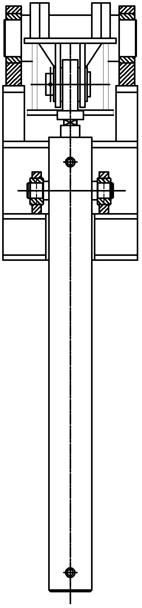 180-degree steel plate turnover mechanism in hull planar section production line