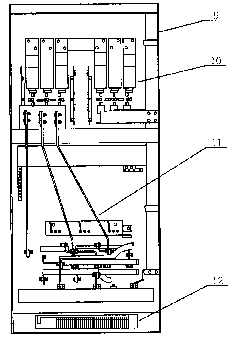 Intelligent power-saving inlet wire main cabinet