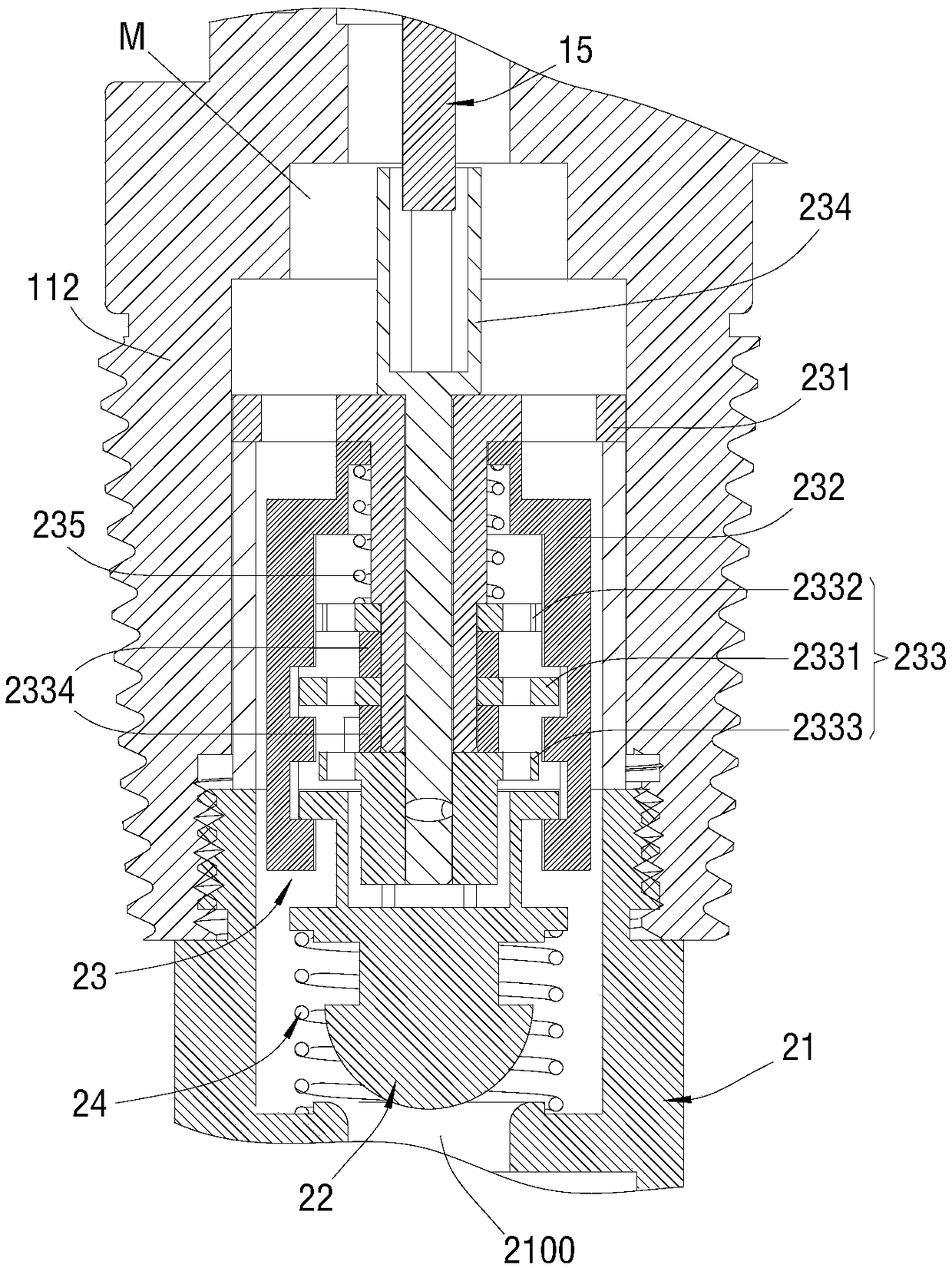 Combination lock valve structure