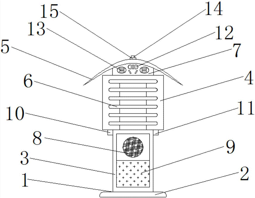 LED lawn lamp intelligent control system