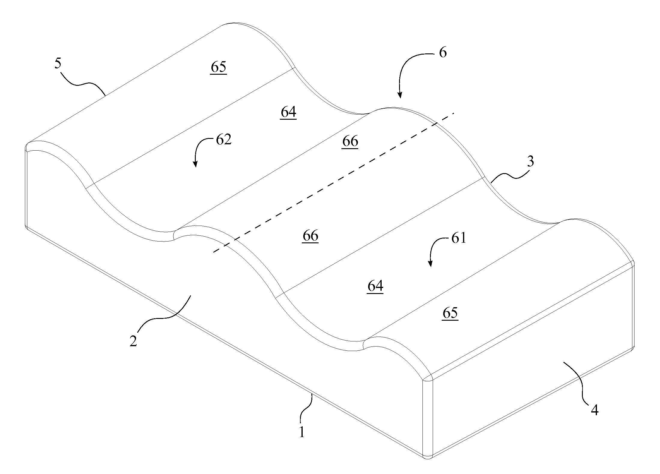 Supporting Pillow Apparatus for Relieving Pressure on Buttocks