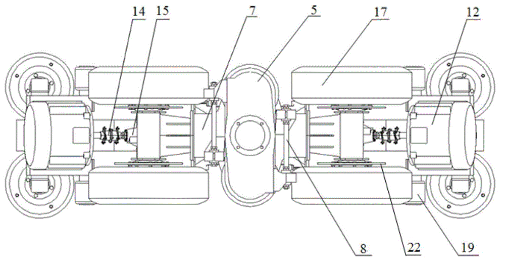 Suspension type monorail vehicle bogie