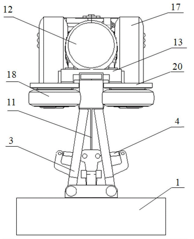 Suspension type monorail vehicle bogie