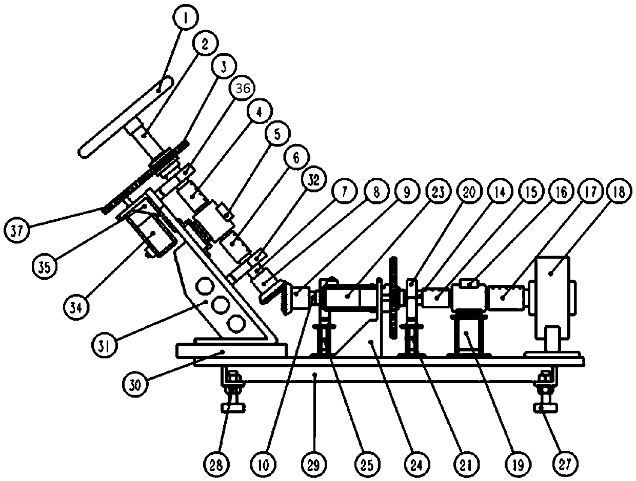 Performance test system of electric power steering system for storage logistics vehicle