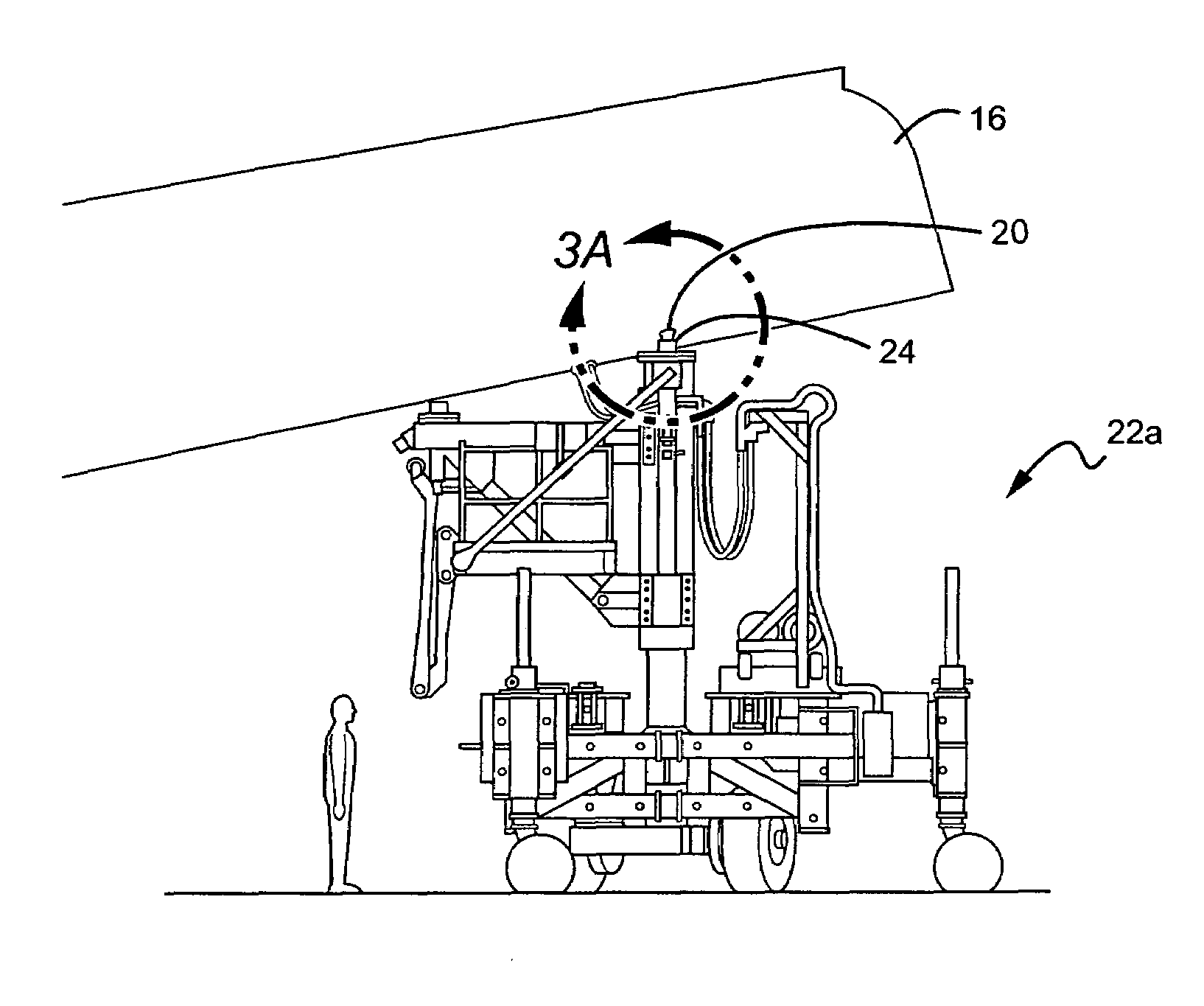 Actuation system for tail section of aircraft