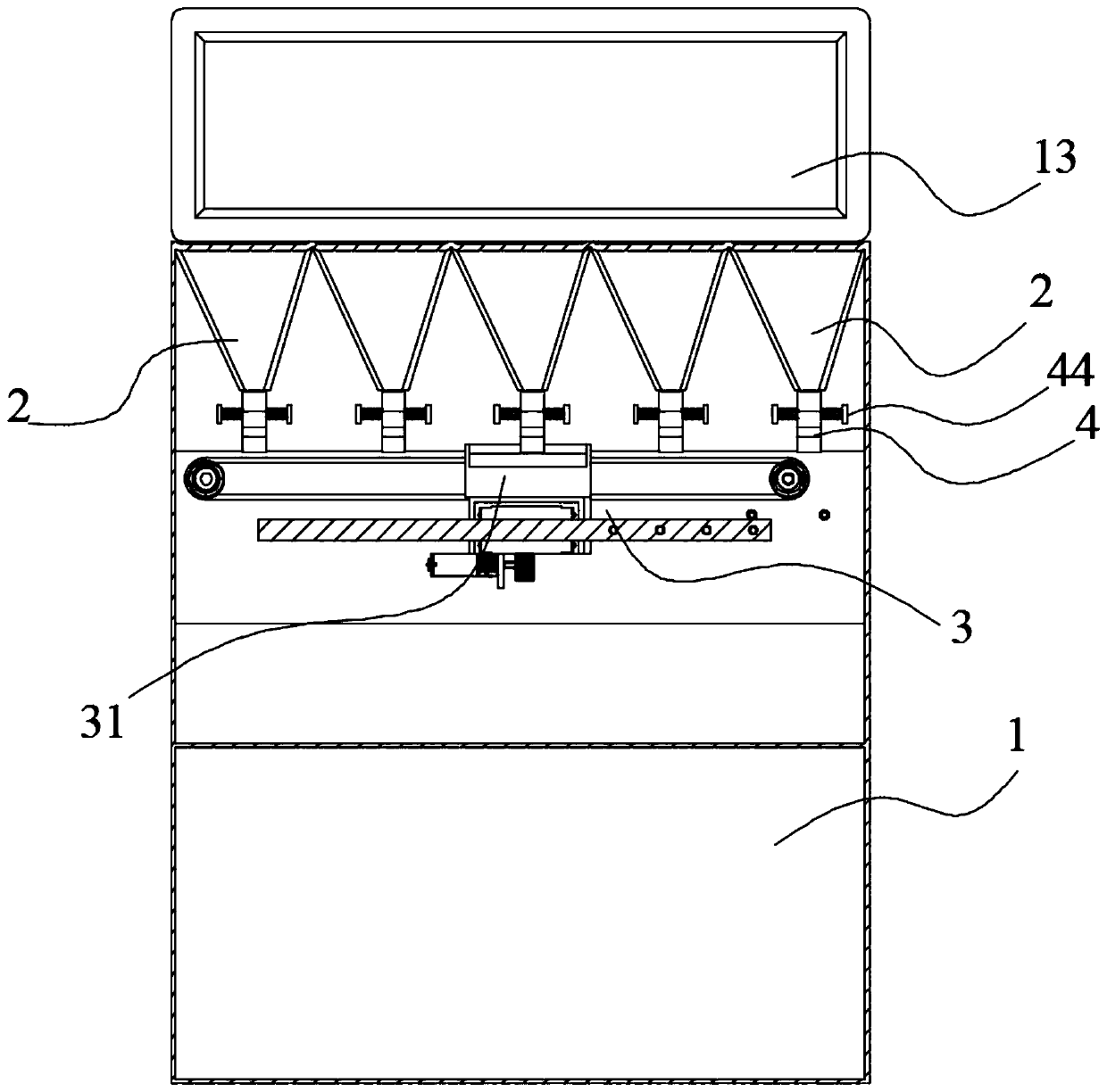 Automatic medicine dispensing device for old people to take medicine