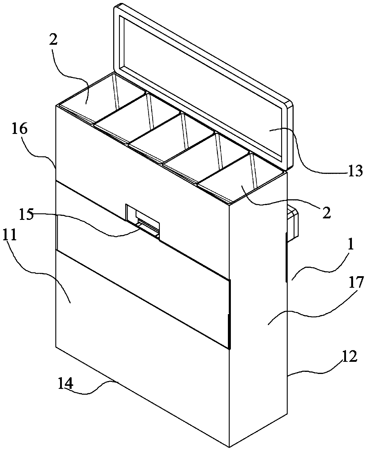 Automatic medicine dispensing device for old people to take medicine