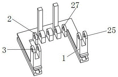 Small-scale high-load sliding type wood forklift with multi-unit linear driving function