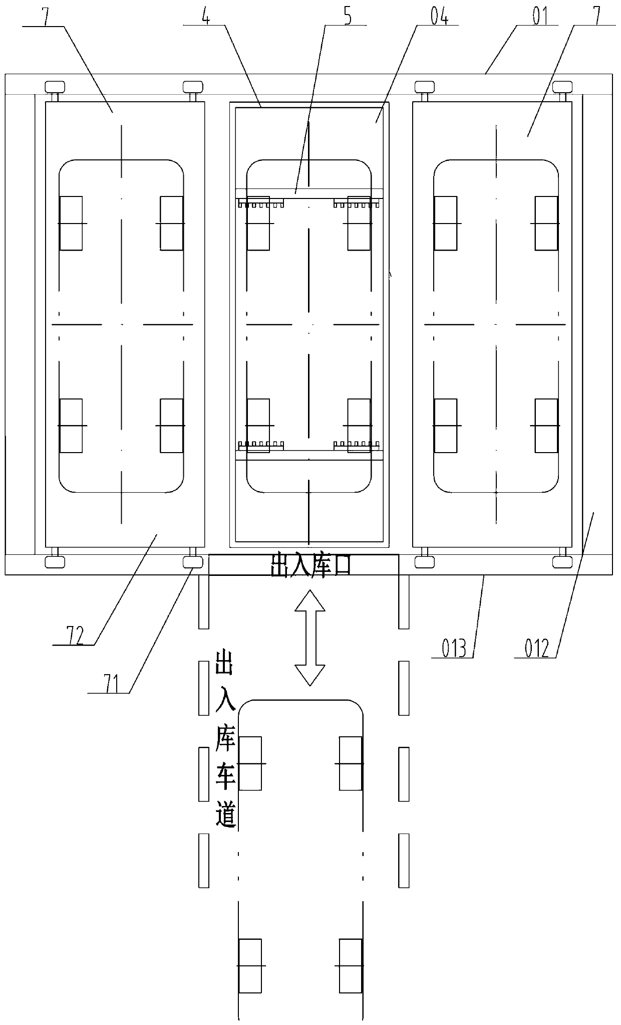 Novel lifting translation three-dimensional garage