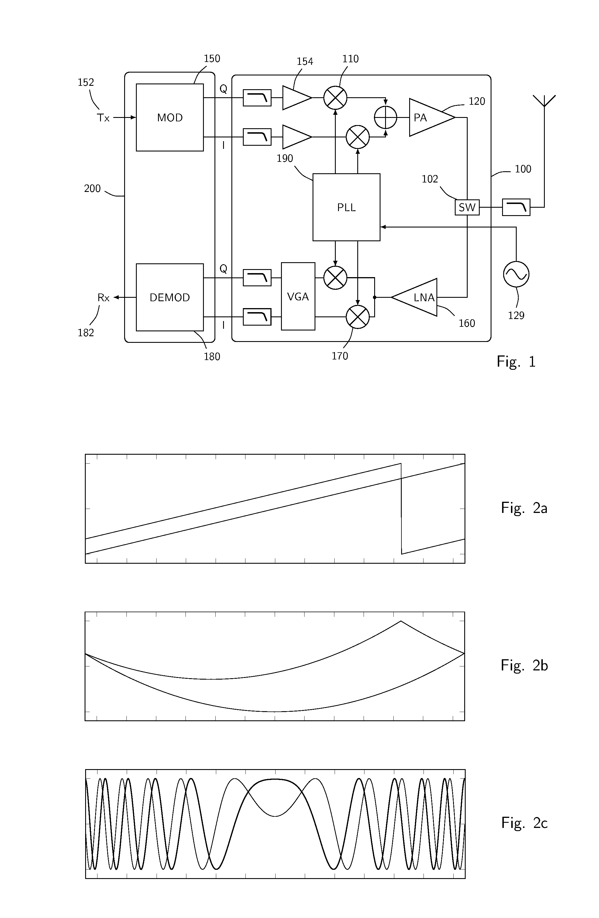 Communication device and method in the cellular band