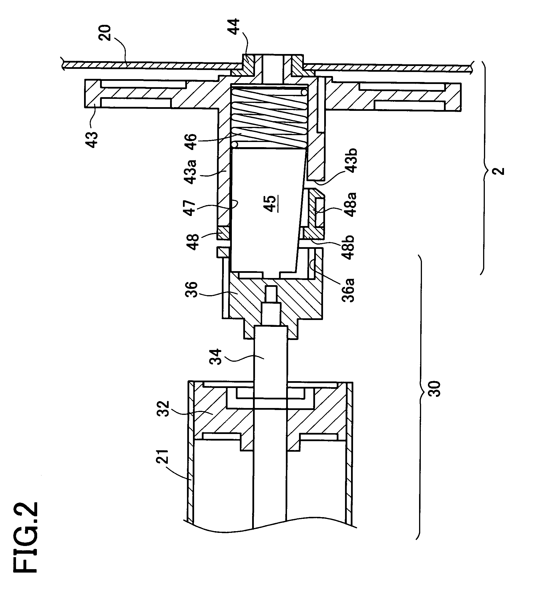 Image forming apparatus with a removable process unit capable of securing rotation transmission accuracy without stressing a holding portion despite shaft misalignment