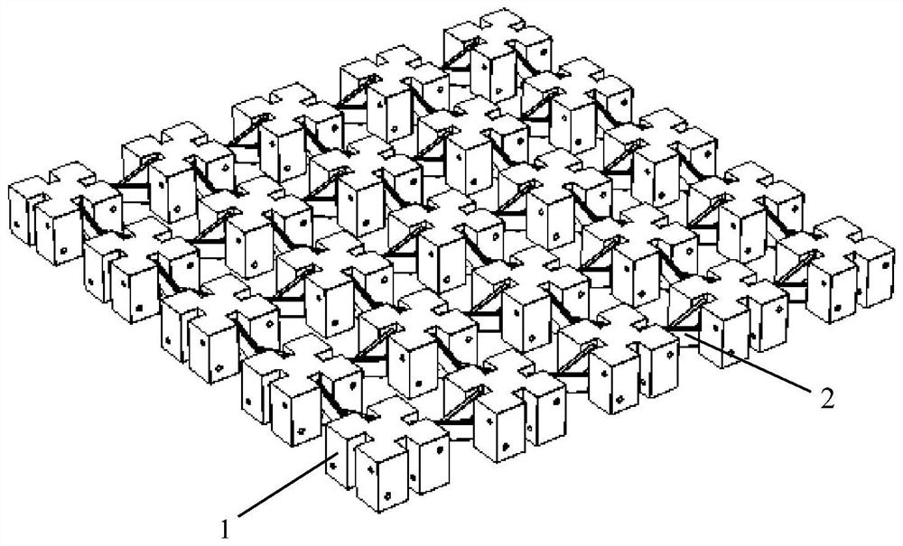 Anti-impact planar quasi-zero stiffness elastic wave metamaterial device