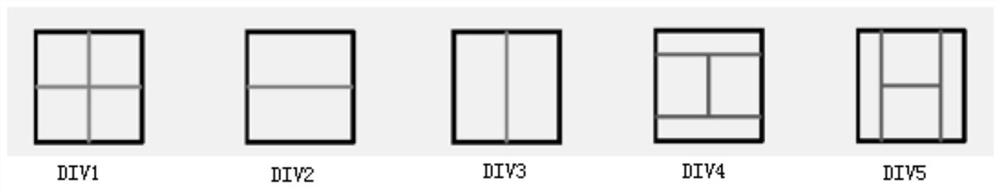 Inter-frame coding unit size division method based on neural network