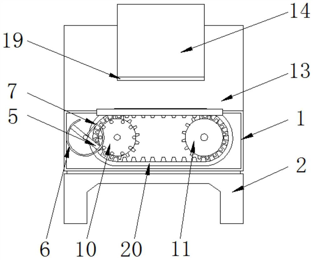 Goods sorting device for logistics