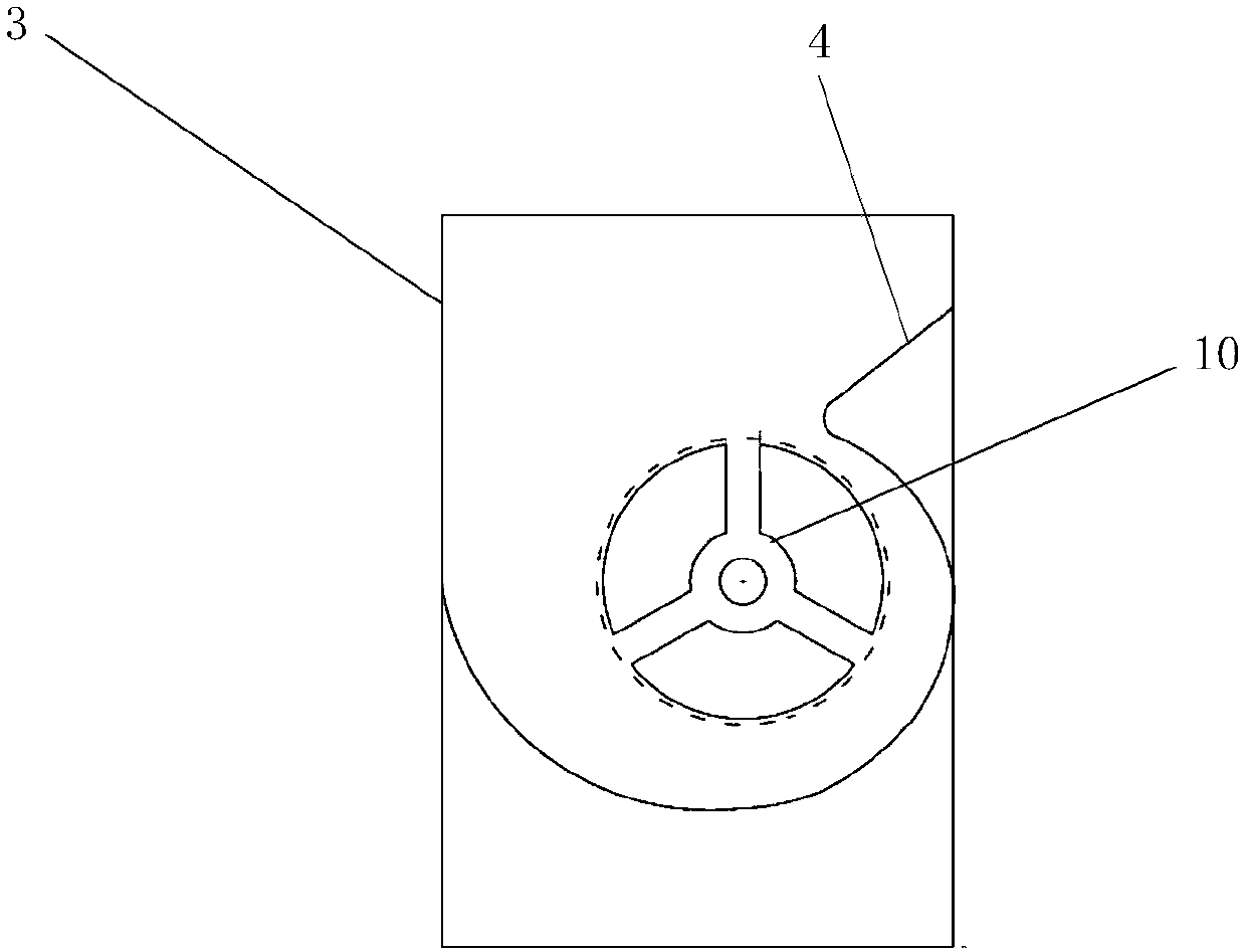 Large-blast-capacity low-noise recoverable wall mounting type draught fan and installing method thereof