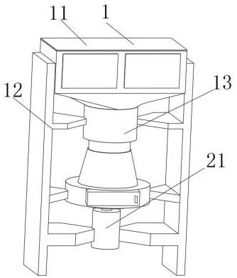 A chip disposal device for a grinding machine tool