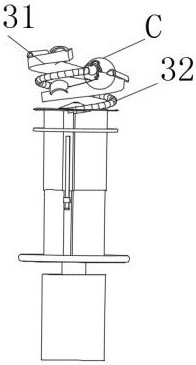 A chip disposal device for a grinding machine tool