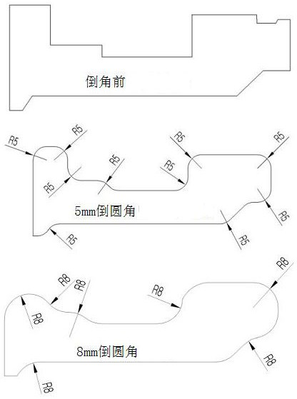 A masking tape cutting method based on separate tooling