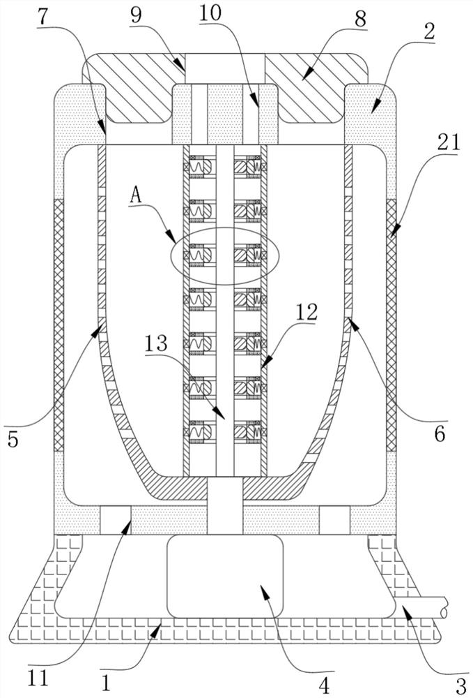 A kind of dehydration processing method of down and down anti-caking