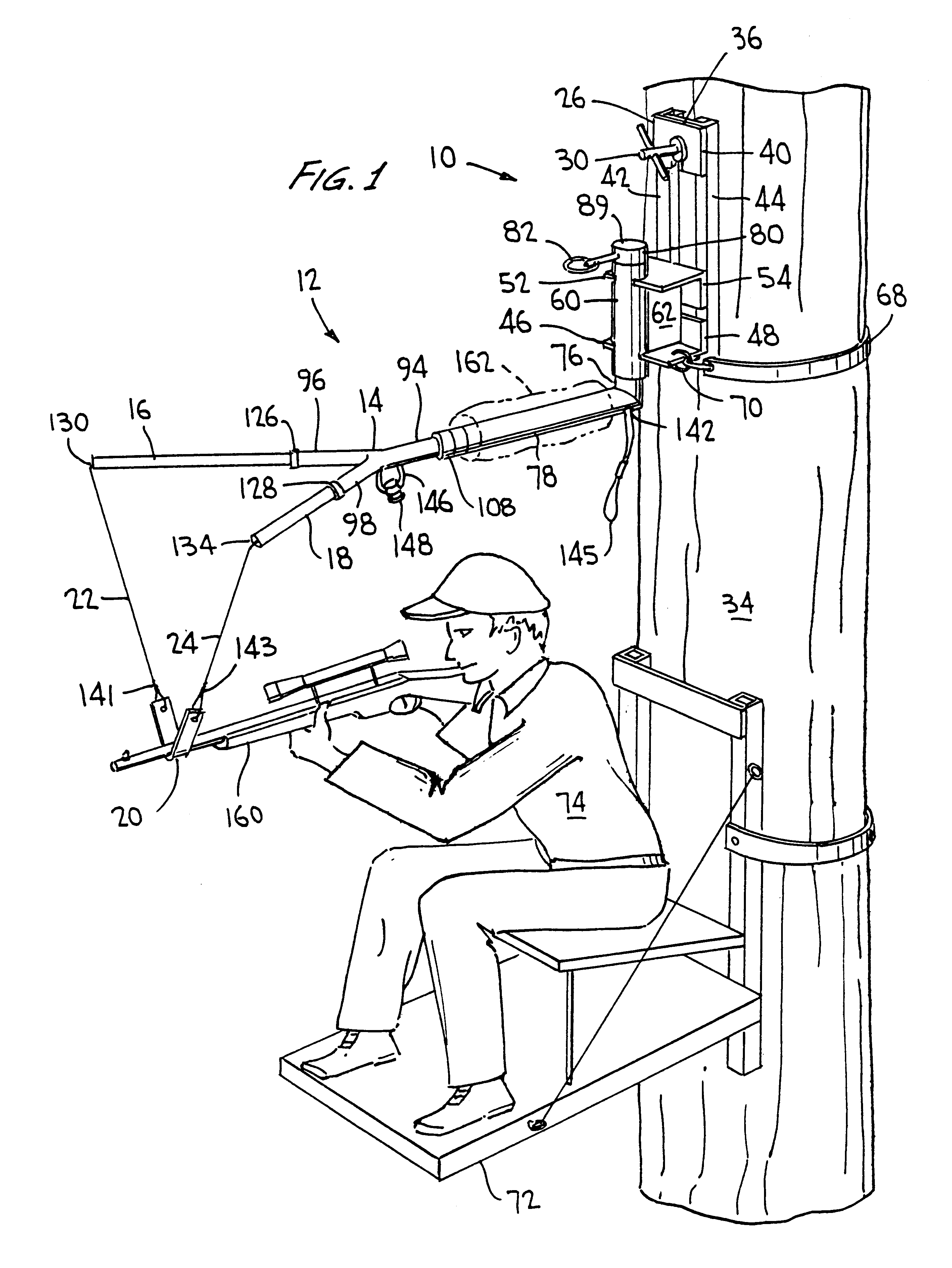 Hunter's shooting rest and method of using same