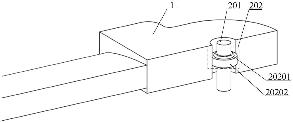 Folding and unfolding rotating shaft device based on knuckle bearings