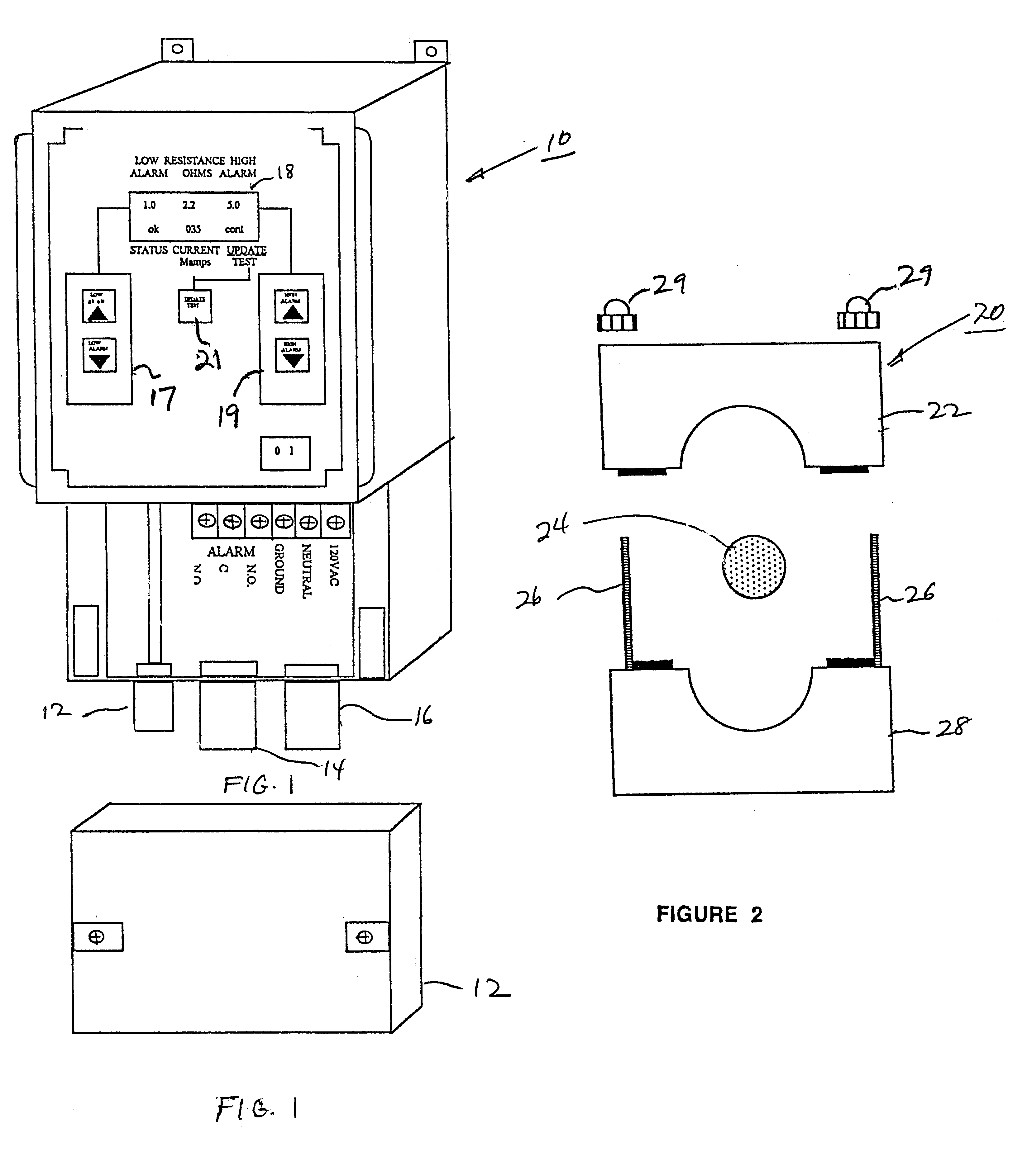 Ground resistance monitor