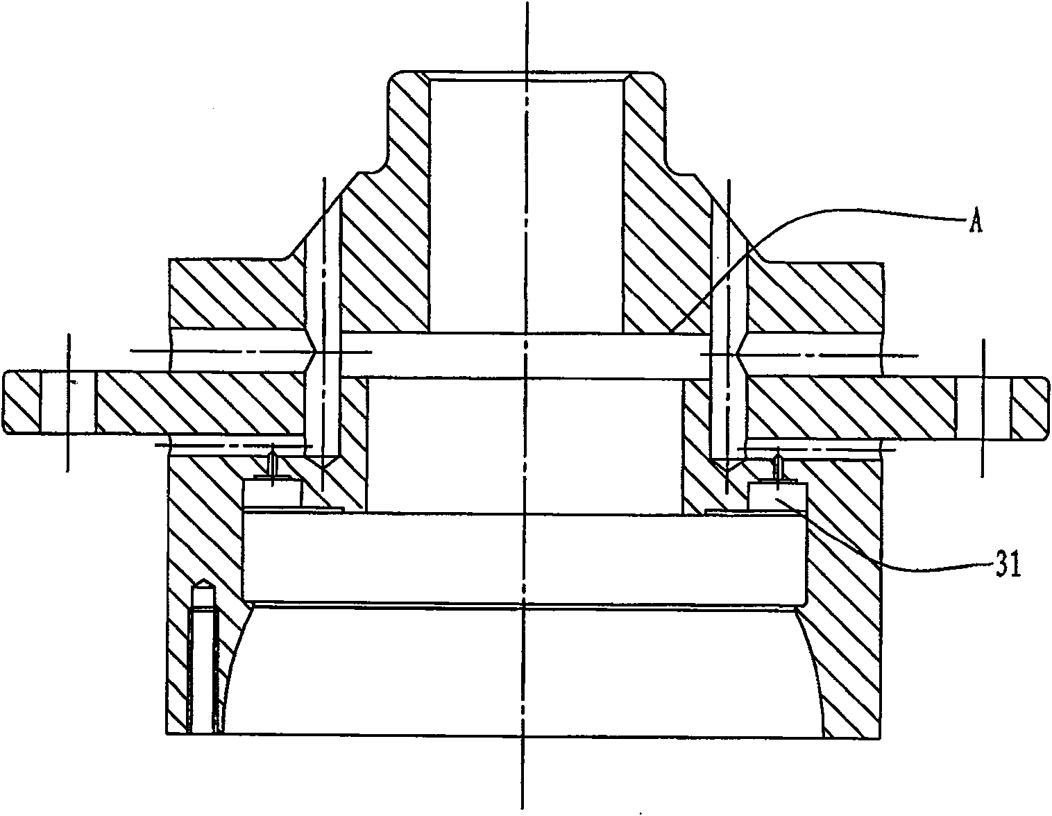 Bootstrap type hydraulic drive limiting slip differential