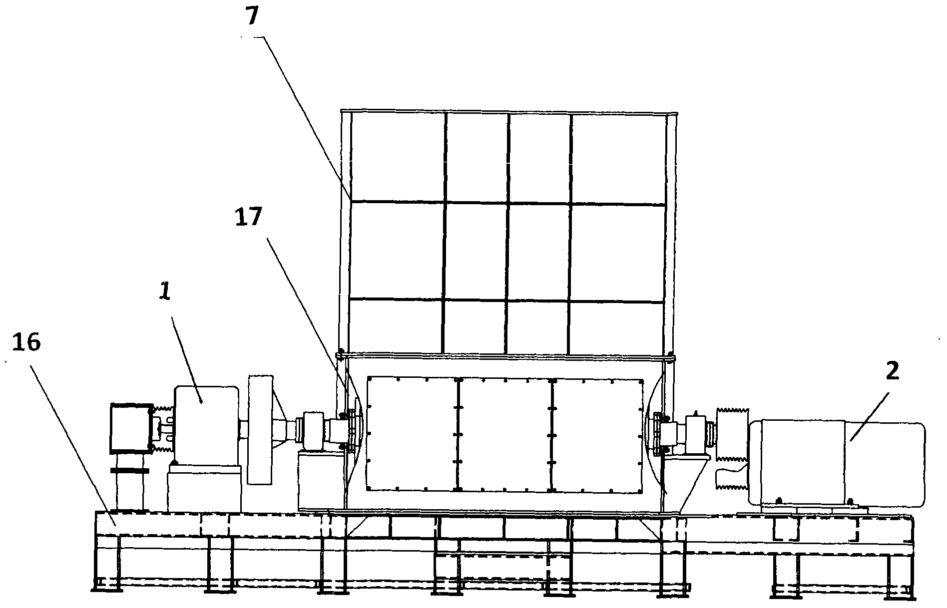 Combined functional rod-toothed crusher