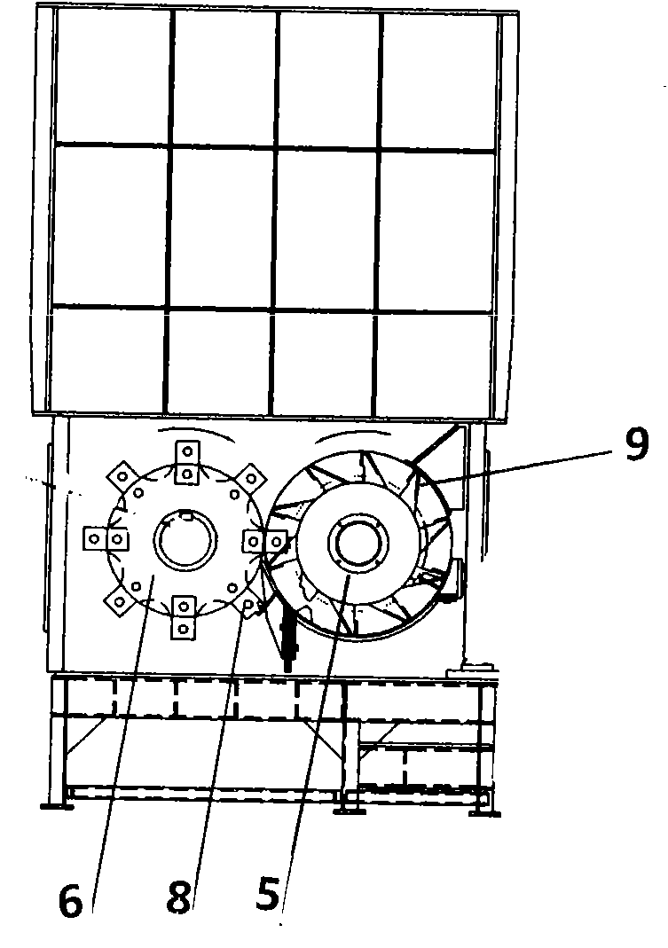 Combined functional rod-toothed crusher