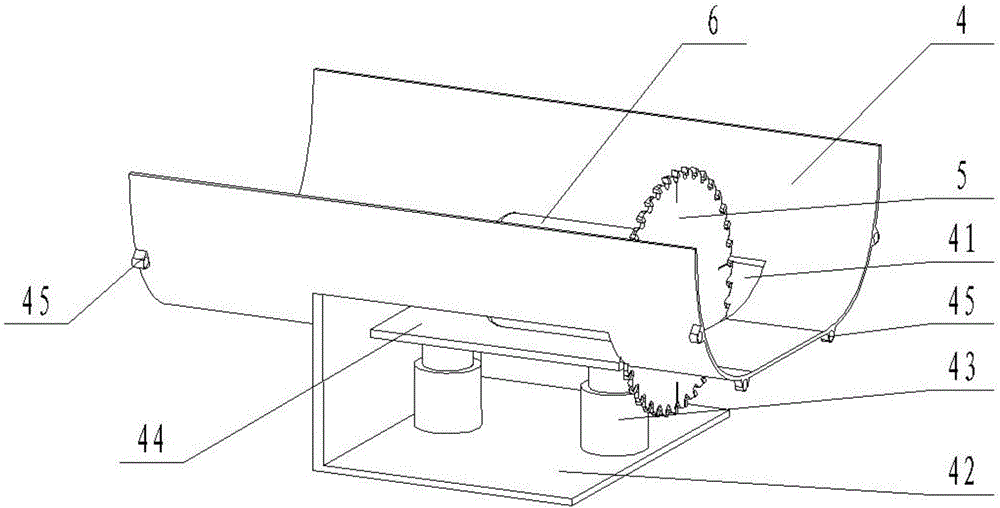 Portable tree barrier clearing device used for power transmission line