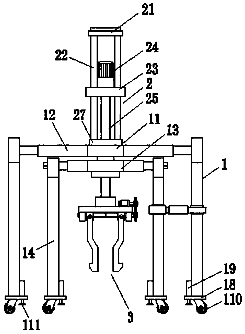 Well lid seat changing device for drainage facility