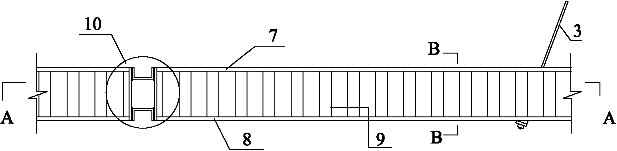 Loose broken tunnel top plate reinforcing and supporting method