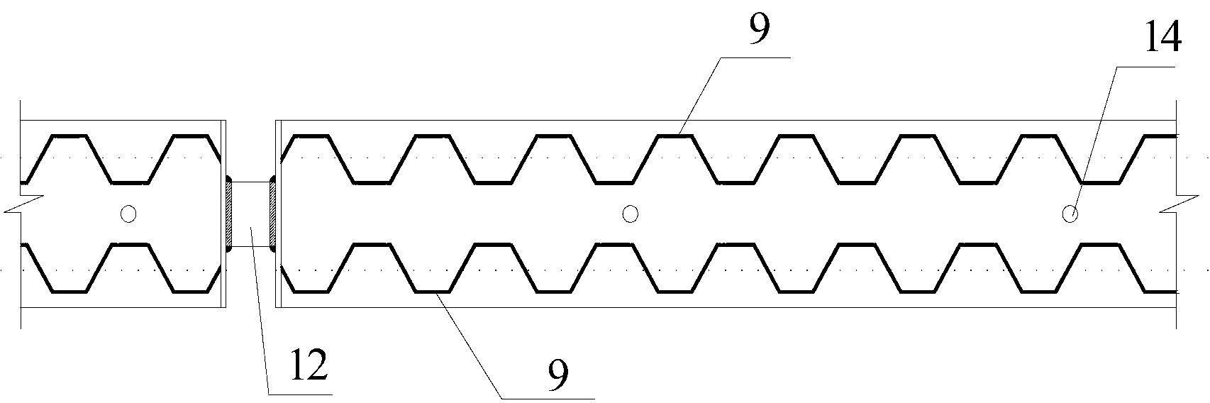 Loose broken tunnel top plate reinforcing and supporting method