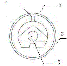 Coaxial two-cylinder invisible lock