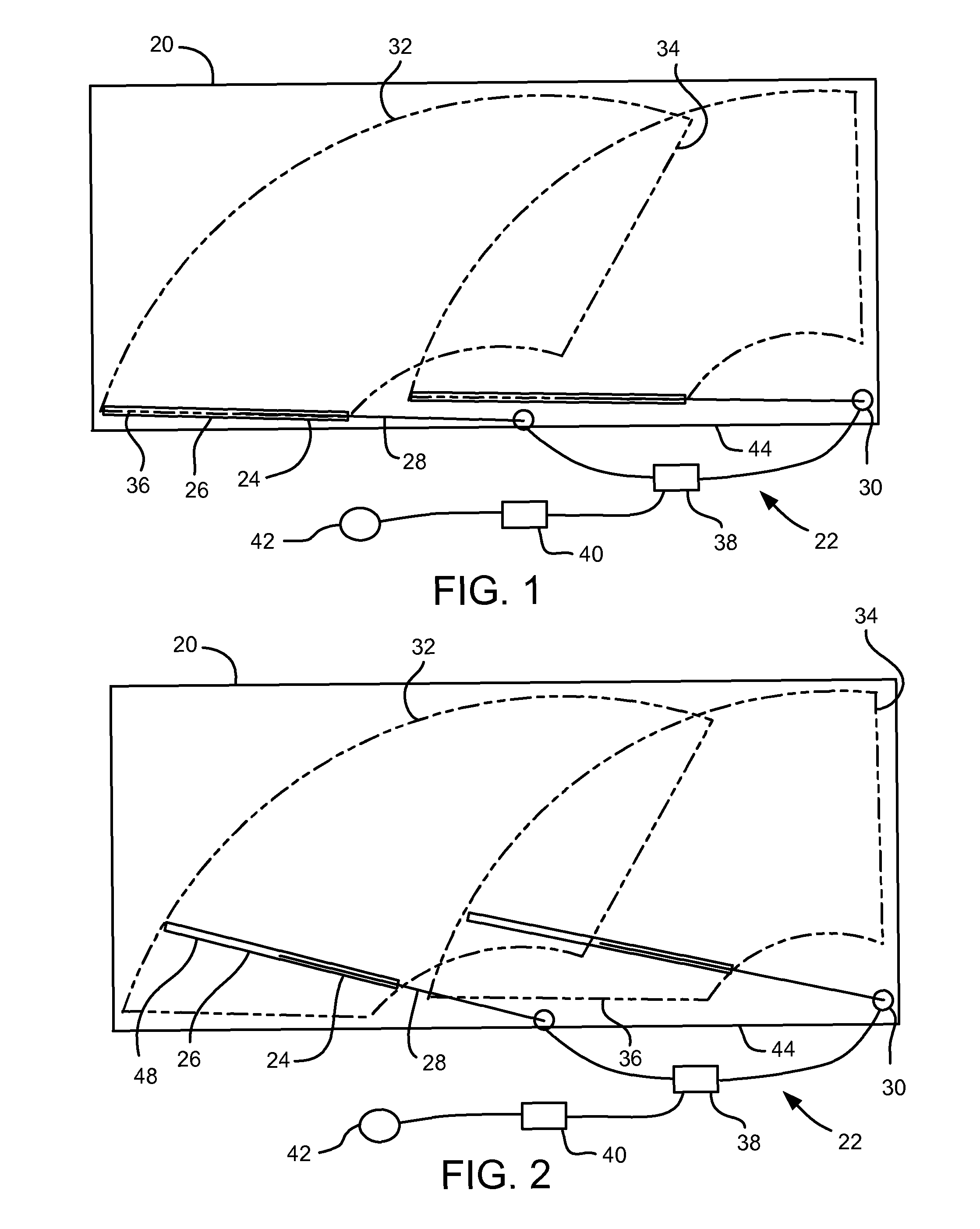 Window wiper with high park position