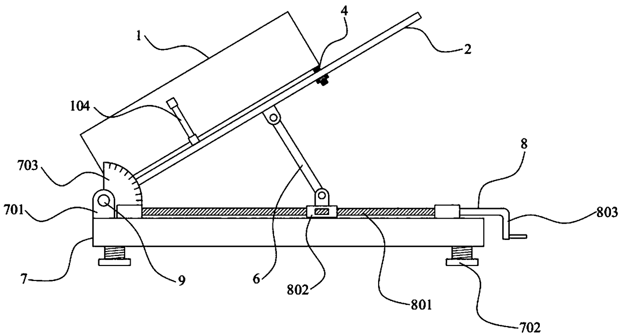 Structural plane controlled side slope wedge block unstable sliding physical model test platform and use method thereof