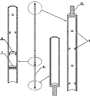 A device and method for suppressing vibration by using wave undulation pressure difference to discharge and absorb seawater