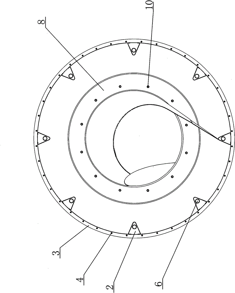 Connecting structure for washing cabins in tunnel washing machine